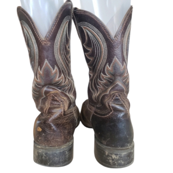 Ariat Men's Hybrid Rancher Western Brown Leather Boots, 10014070. Size 11.5D - Picture 3 of 14